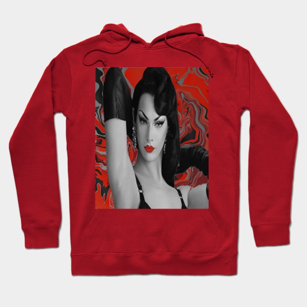 Violet Chachki trippy Halloween design 2 Hoodie by KalanisArt